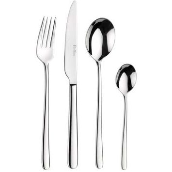 PINTI INOX Set of 24 pieces cutlery Iris Flower
