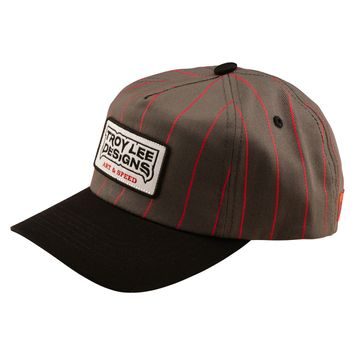 TROY LEE DESIGNS UNSTRUCTURED CURVED SNAPBACK MEDIEVAL GRAY / RED