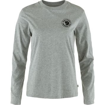 FJÄLLRÄVEN 1960 Logo T-shirt LS W Grey-Melange
