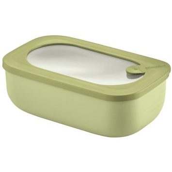 GUZZINI Rectangular food box Eco Store&More 900 ml Avocado Green