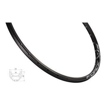 FORCE XC BASIC DISC 559x19, 36děr, černý