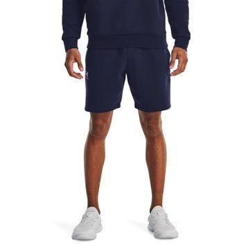 UNDER ARMOUR Essential Fleece Shorts, Midnight Navy / White