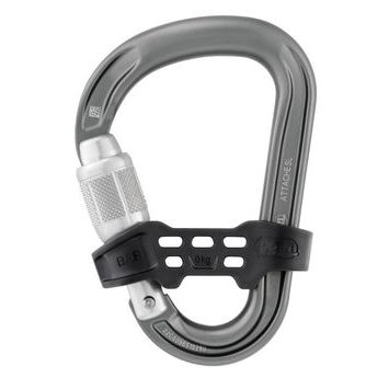 PETZL ATTACHE BAR SCREW LOCK HMS GRAY