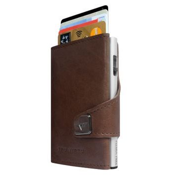 TRU VIRTU Wallet Click & Slide - leather Dakota Cigar Brown