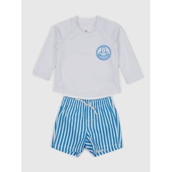 GAP 600164-00 Baby dvoudílné plavky Modrá