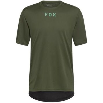 FOX Ranger Ss Jersey Wordmark, Dark Sage
