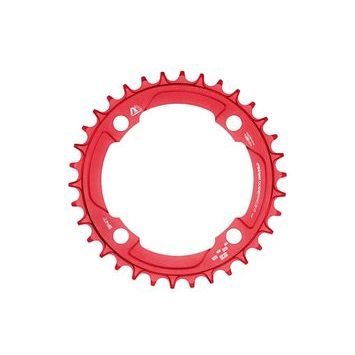 E*THIRTEEN převodník s M profilem BCD 104mm, 34z. červený