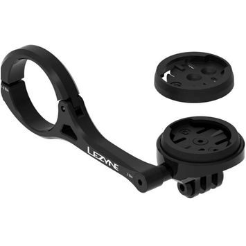 LEZYNE GARMIN/WAHOO GPS FORWARD MOUNT WITH GOPRO / BLACK