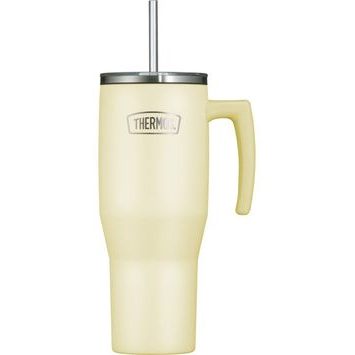 THERMOS Refreshing s madlem a brčkem 1,1l - matná vanilková