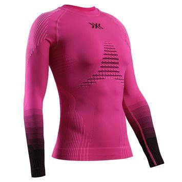 X-BIONIC INVENT GRAPHICS SHIRT LS WMN FLUO PINK/X WHITE