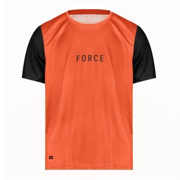 FORCE MTB RULES kr. rukáv, oranžový