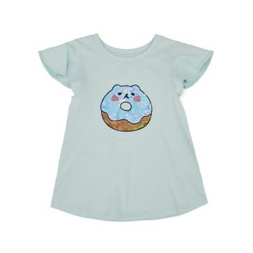 GAP Dětské tričko s flitry Modrá