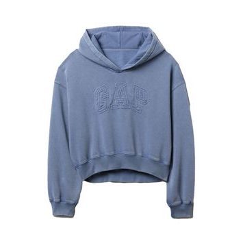 GAP Oversize crop mikina Modrá