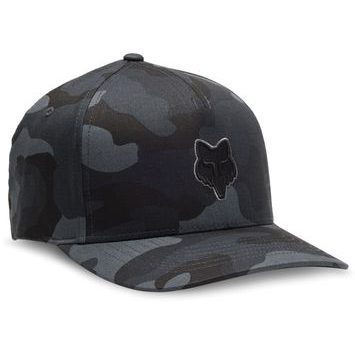 FOX Fox Head Flexfit Hat, Black Camo