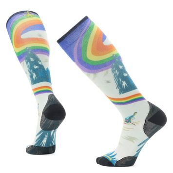 SMARTWOOL SKI ZC RAINBOW TRAILS PRNT OTC, lb