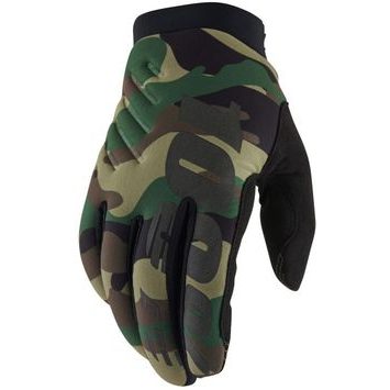 100% BRISKER Gloves, Camo/Black