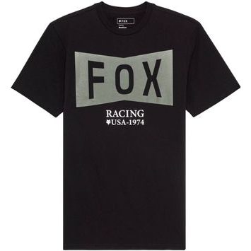 FOX Typeface Ss Prem Tee Black