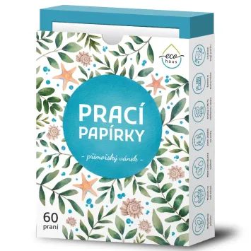 ECOHAUS Prací papírky EcoHaus 60 praní přímořský vánek