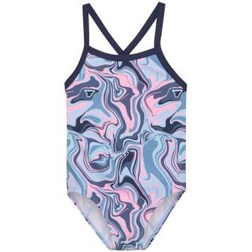 COLOR KIDS Swimsuit Sporty, AOP, cerulean