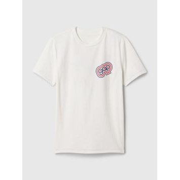 GAP 432504-00 Dětské tričko s logem Bílá