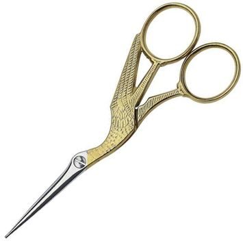 VICTORINOX Stork scissors, gold-plated