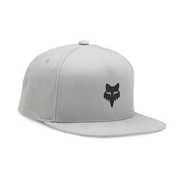 FOX Fox Head Snapback Hat, Steel Grey