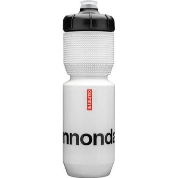 CANNONDALE 650ml LOGO GRIPPER INSULATED BOTTLE WHITE/BLACK