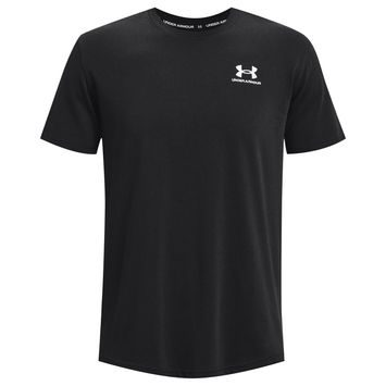 UNDER ARMOUR UA LOGO EMB HEAVYWEIGHT SS, Black