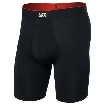 SAXX MULTI-SPORT MESH LONG BOXER BRIEF FLY black