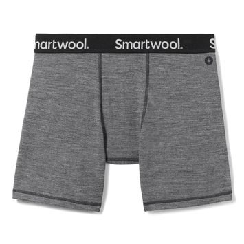 SMARTWOOL M BOXER BRIEF BOXED medium gray heather