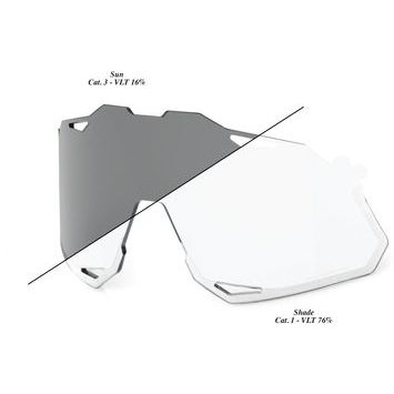 100% HYPERCRAFT XS Replacement Lens - Photochromic Clear/Smoke