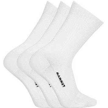MAMMUT Everyday Crew Socks 3 Pack white-black