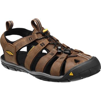 KEEN CLEARWATER CNX LEATHER MEN dark earth/black