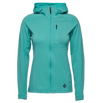 BLACK DIAMOND W COEFFICIENT FLEECE HOODY Dark Patina