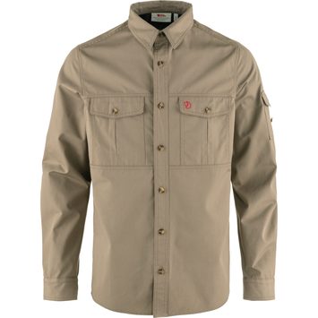 FJÄLLRÄVEN Singi Trekking Shirt LS M Suede Brown