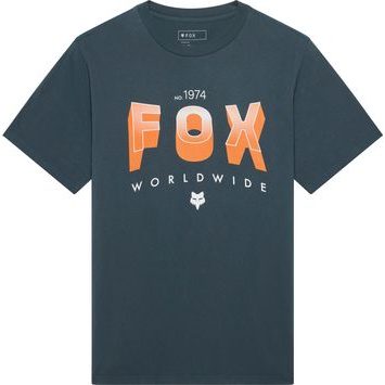 FOX Block 195 Orig Ss Tee Deep Cobalt