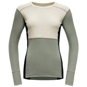 DEVOLD Lauparen Merino 190 Shirt Wmn, Raw White/Fog/Ink