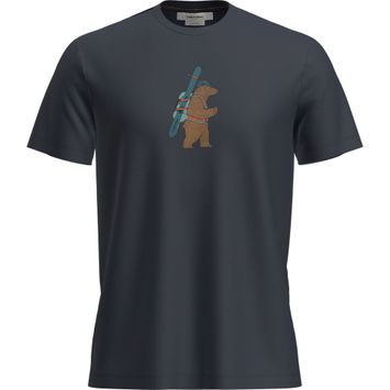 ICEBREAKER Men Mer 150 Tech Lite SS Tee Bear Tour MIDNIGHT NAVY