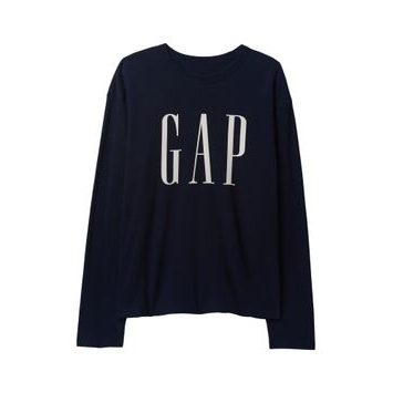 GAP Oversize tričko s logem Tmavě modrá