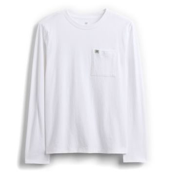 GAP 801420-05 Dětské tričko s kapsičkou Bílá