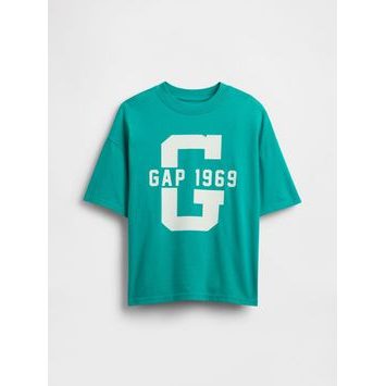 GAP 768091-01 Dětské tričko s logem Zelená