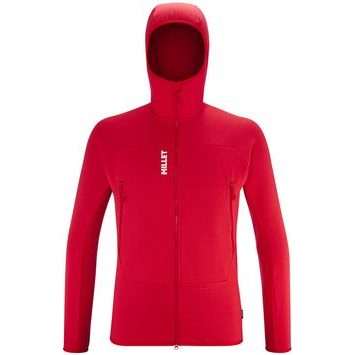 MILLET FUSION GRID HOODIE M RED - ROUGE