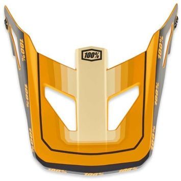 100% STATUS Replacement Visor Topenga Orange/Black