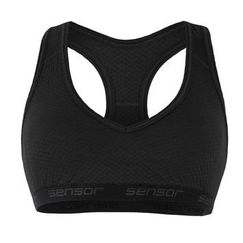 SENSOR MERINO DF women's bra black