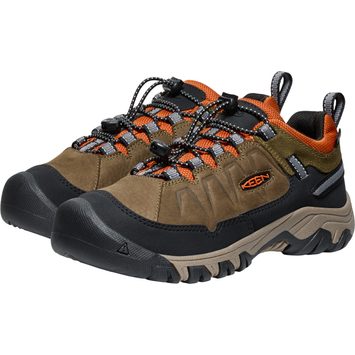 KEEN TARGHEE IV LOW WP YOUTH, dark olive/gold flame
