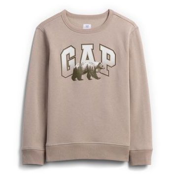 GAP 838661-02 Dětská mikina s logem Hnědá