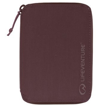 LIFEVENTURE RFiD Mini Travel Wallet, plum