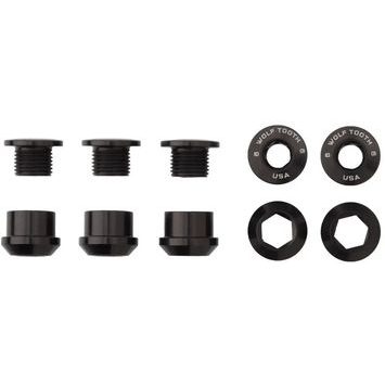 WOLF TOOTH Chainring Nuts and Bolts černá 5ks