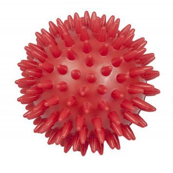 YATE Míček masážní ježek Igel Ball s bodlinkami 7.8 cm červený