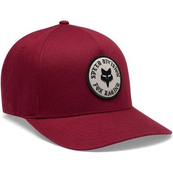 FOX Badge Flexfit Hat Cabernet